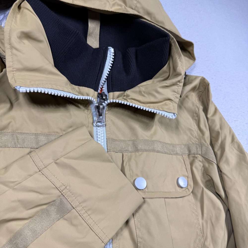 BDA Super Bowl XLIX Arizona Ladies Tan Full Zip Hooded Utility Jacket Large